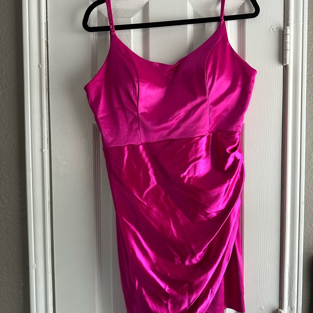 Elegant Pink Mini Dress